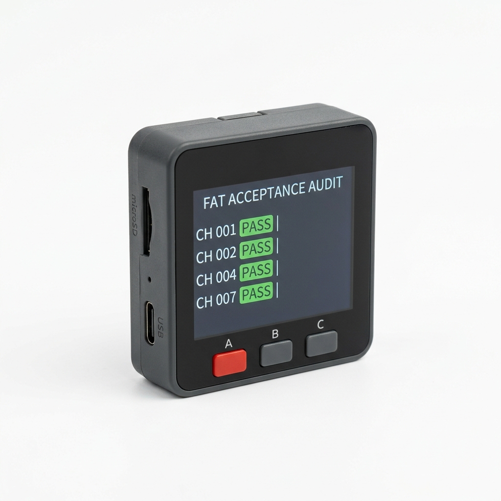 157-Channel Automated FAT Acceptance Audit Screen